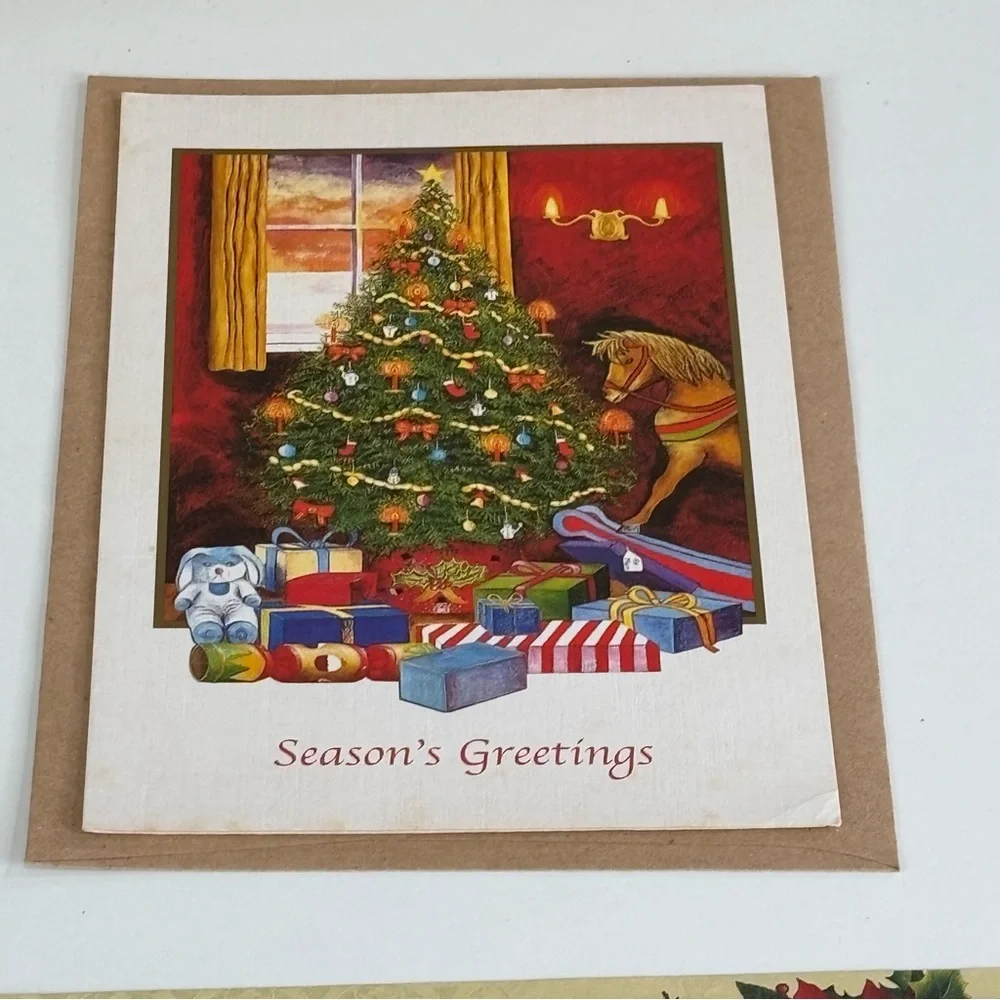 VTG Assorted Christmas Greeting Cards Set of 10